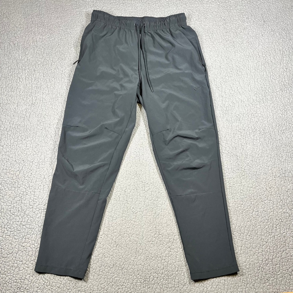 Nike Dri-FIT Tapered Training Pants Men M FB7546-010 Zip Pockets Black Gorpcore